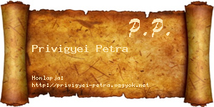 Privigyei Petra névjegykártya